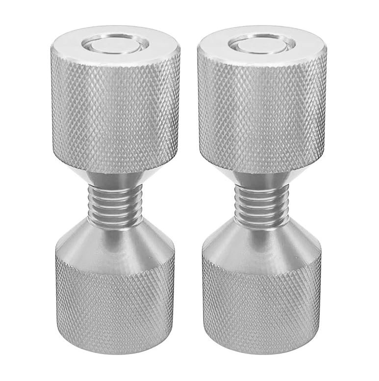 4 PCS Two Hole Pins, 2 Hole Flange Alignment Pins, 1-1/8'', 1-5/8” Diameter Aluminum Pipefitter, Detachable Double Hole Pins, Quick Leveling