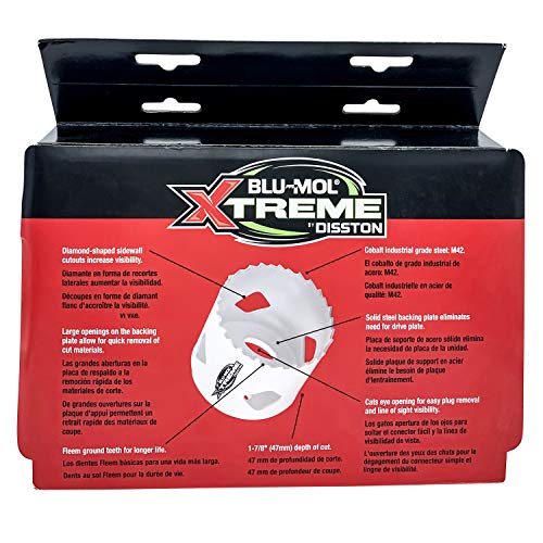 Disston E0212167 Boxed Blu-Mol Xtreme Bi-Metal Hole Saw Kits, 9-Piece Electrician's Kit