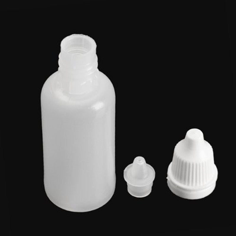 esowemsn 50pcs Plastic Empty Squeezable Eyedrops Dropping Bottle Eye Liquid Dropper- Plug Can Removable the Lip Can Be Screwed On (20ml) (Pack of 2) 50 Count (Pack of 2)