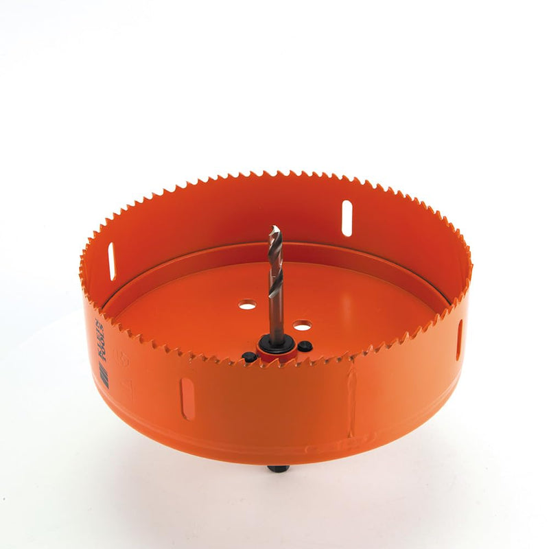 Klein Tools 31900 Bi-Metal Hole Saw, 6-3/8-Inch, For Drywall-Ceiling Tile-Steel-Wood-Plastic, Stainless Steel, Recessed Lighting 6-3/8" (16.2 cm)