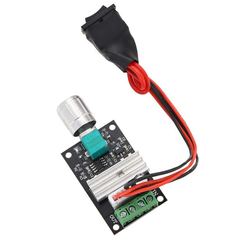 Greluma 1 Piece 6V 12V 24V 3A 80W DC Motor Speed Controller (PWM) Adjustable Reversible Motor Driver Switch DC Motor Speed Controller 1-1