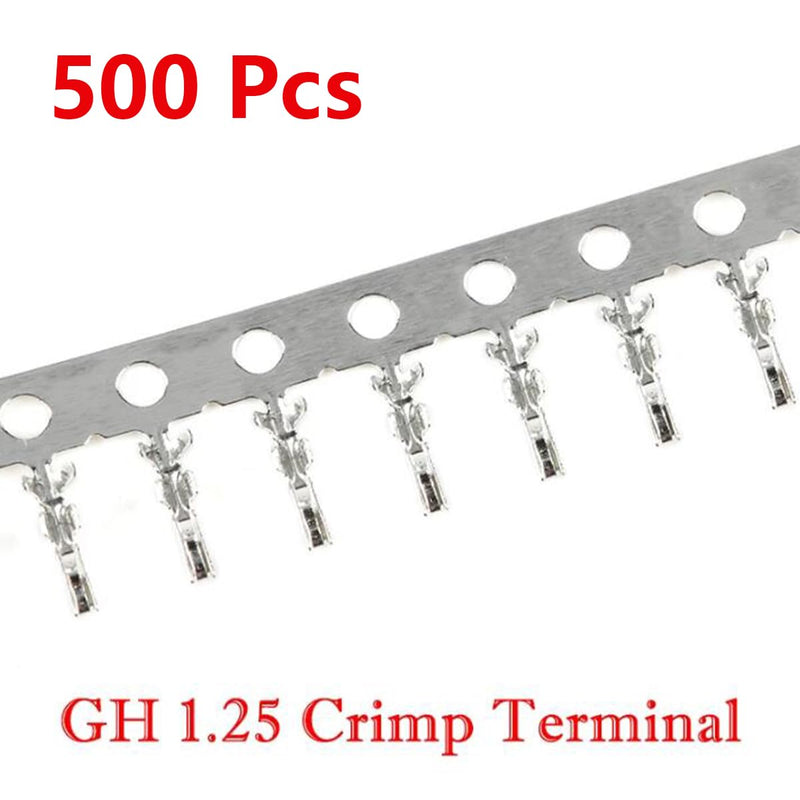 580Pcs JST GH 1.25mm Connector Kit,2/3/4/5/6/7/8/10 Pin Housing Connectors,1.25mm Pitch JST Adapter,GH 1.25mm Plug Terminal set for 3D printer、Flight Controller
