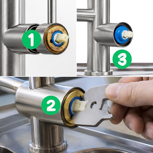 Universal Cartridge Cover Wrench 1 Piece Steel Compatible with Blanco 138219 Cartridge Key Cartridge Cover Ring Key Cartridge Key for Sink Tap