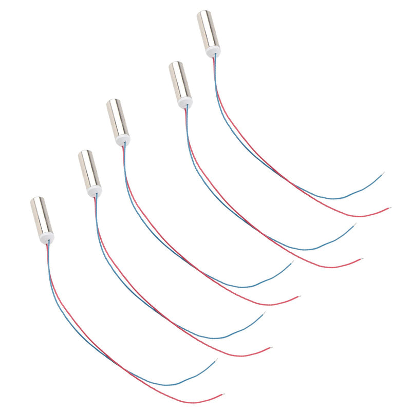Vibration Motor 5pcs 14500rpm Waterproof Cylindrical Coreless Micro Vibration Motor for Massager