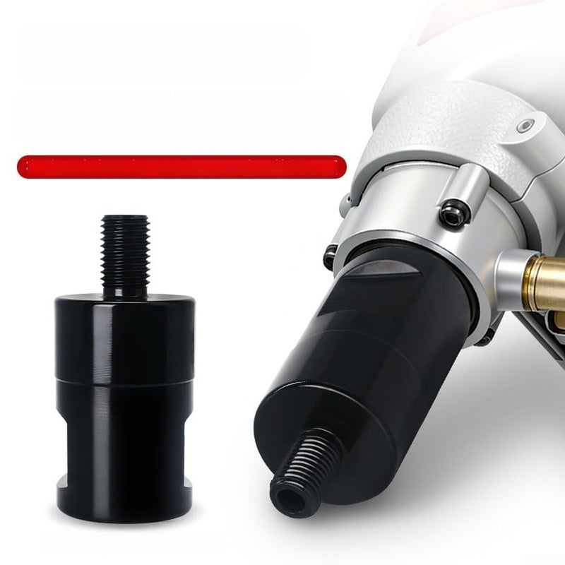 Drill Adapter 1-1/4" to M16 Thread Reducer Carbon Steel Conversion Head with Black Oxide Finish for Secure Connection in Water Drilling Operations
