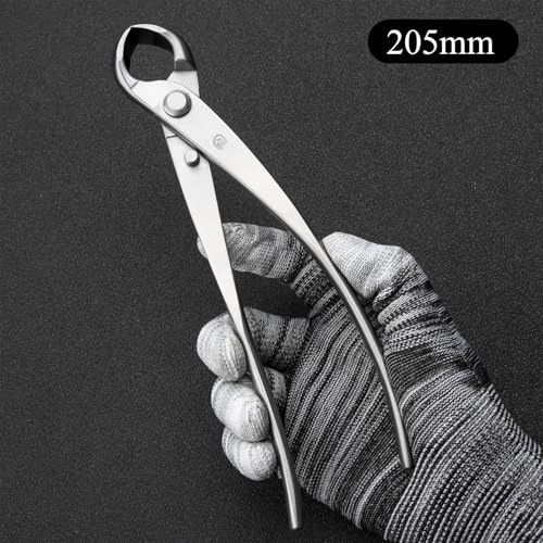 Bonsai Tools 5-Piece Alloy Steel Bonsai tool Kit In Cluding 210mm Long Handle Scissors / 205mm Branch Cutter / 205mm Knob Cutter / 200mm Straight Root Hook/Tweezers (NBK5-01)
