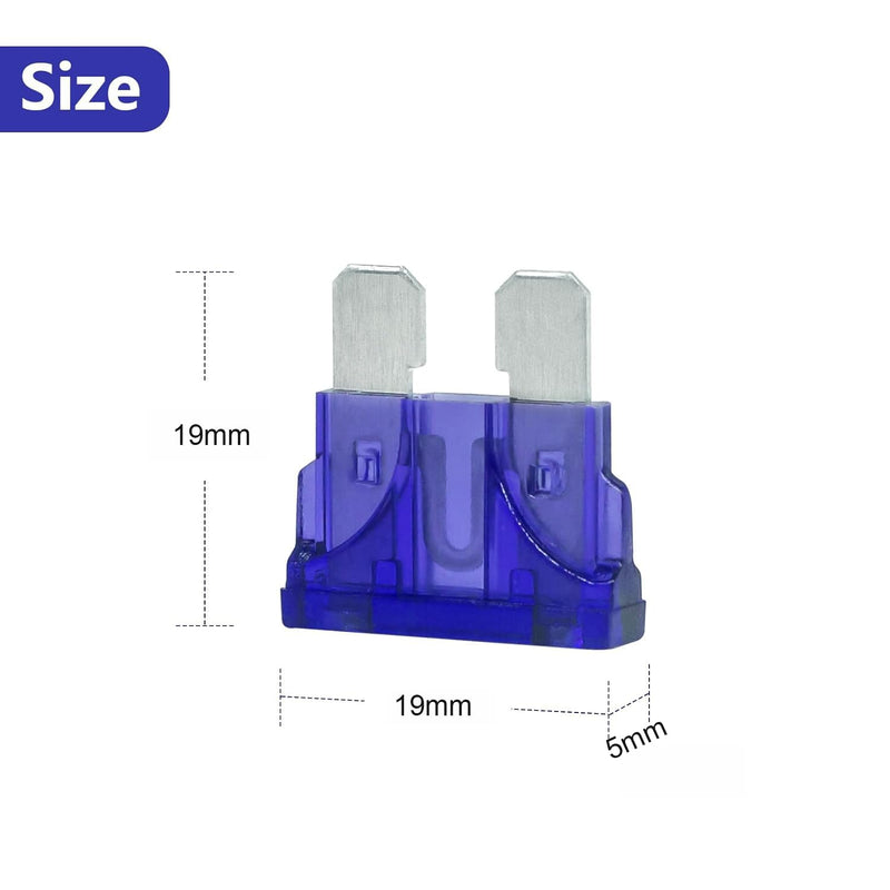 (80Pcs) 3 Amp Standard Fuse, 3A Car Blade Fuses for Car/RV/Truck/SUV/Motorcycle/Boat