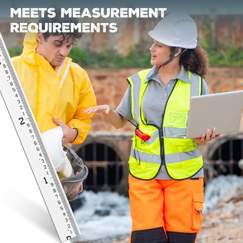 Tellegloww 0-4 Feet 4" Wide Staff Stream Gauge (100ths/10ths/feet)