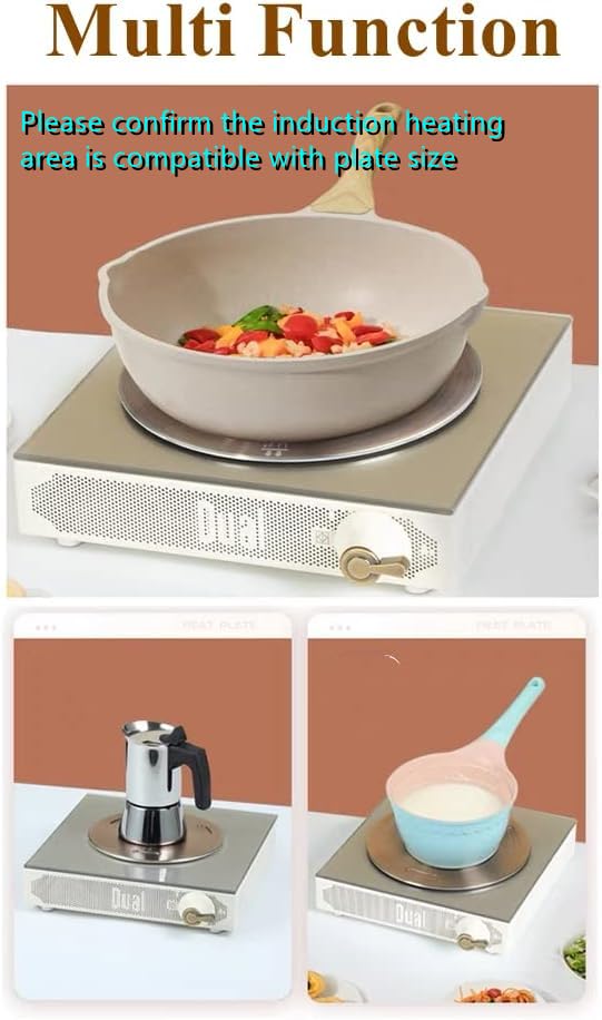 Heat Diffuser for Gas Stove, induction Cooktop Stove Adapter Plate, Induction Plate Converter Disk with Removable Handle for Cookware Accessories 9.45inch 9.45 inch Rose Gold