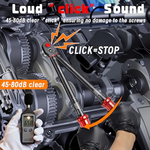 1/2-Inch Drive Torque Wrench 10-170ft.lb/13.6-230.5Nm 1/2" DR.『10-170 FT.LB』