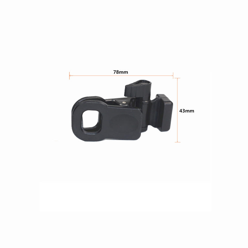2 Pack LED Video Light Clips Holder with Cold Shoe Mount Portable Photography Lighting Clip on Clamp for Magnetic RGB Camera Lights Panel Rechargeable Soft Light Vlogging Tablet Laptop Display