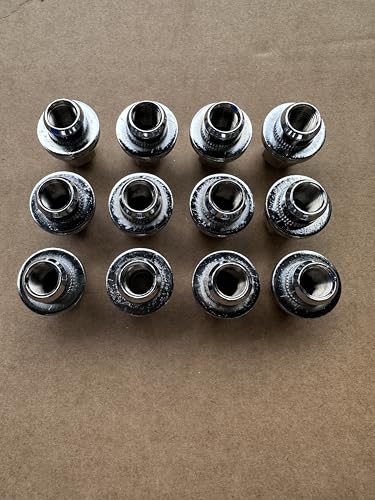 12pcs 611-342 M14*1.5 Wheel Lug Nuts 40224-1LA3A Hex 21mm, Heigth 42mm Replacement for Nissan NV1500 NV2500 NV3500 Titan XD Armada, Infiniti QX56 QX80