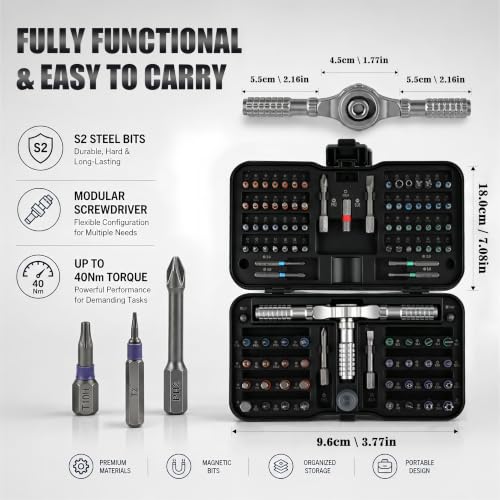 Precision Ratchet Screwdriver Set 111 PCS