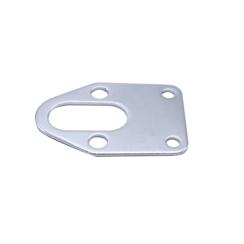 Chrome Fuel Pump Mounting Plate with Gasket Compatible for SB Chevy 283 305 327 350 383 400 Engines