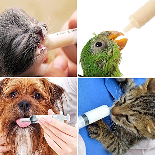 Syringes 60 ml, Pack of 5 Plastic Syringes Without Needle, Plastic Plastic Syringe Measuring Syringe Dosing Syringe for Industrial, Liquid Measurement Dispensing, Animal Feeding, Plant Watering