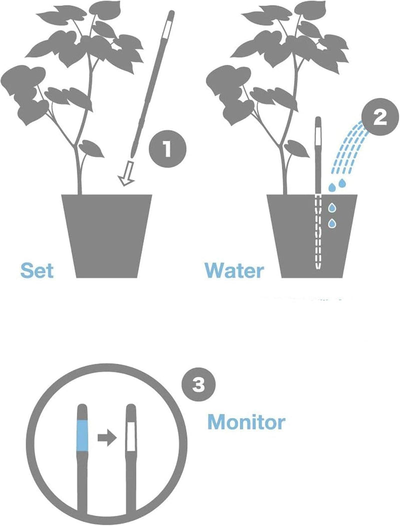 Sustee Aqua Meter, Moisture Sensor Refill Insert, Medium Style, 4 Insert Replacement Sticks