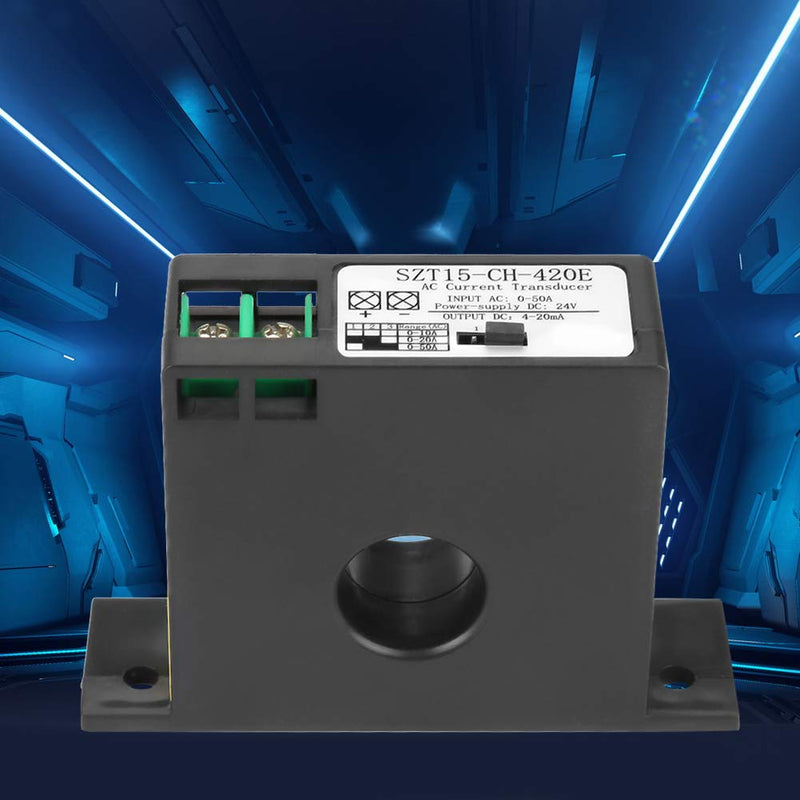 AC current converter, SZT15-CH-420E current converter transformer sensor current converter AC 0-50A to DC 0-5V/0-10V/4-20mA