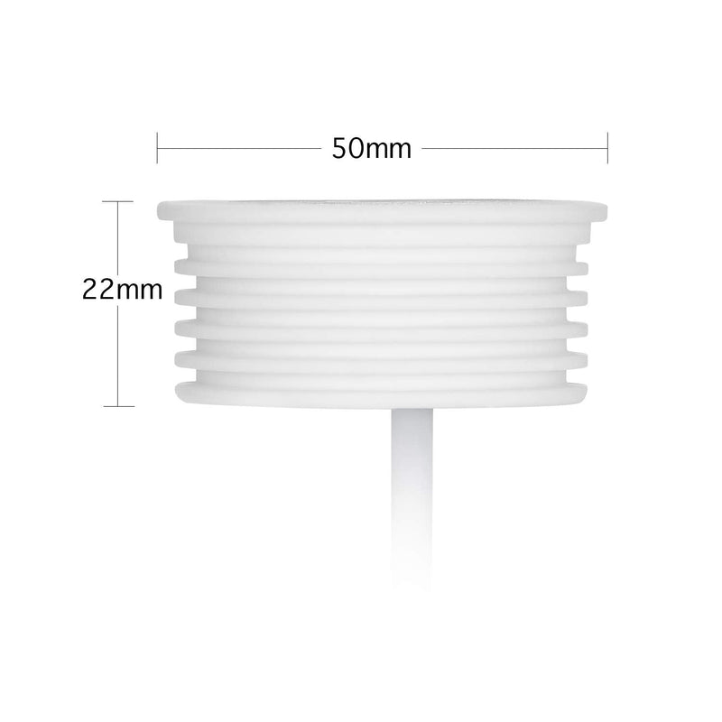 HCFEI 6x LED module flat dimmable 230V 5W for recessed spotlight MR16 warm white 3000K replacement GU10 Ø 50mm recessed frame bulb