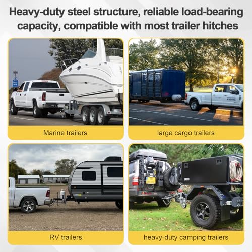 Trailer Tongue Weight Scale, Maximum Capacity 1800 lbs, Compatible with Various Coupler Sizes, Draw Weight Scale for Safe Trailers, Weight Distribution and Anti-sway.