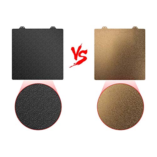 Toaiot MK52 Magnetic Platform 3D Printer Heat Bed Double Sided Textured Pei Spring Powder Coated Steel Sheet Build Plate for Reprap Prusa i3 MK3 MK2.5