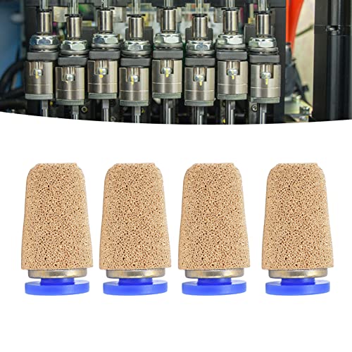 4 pieces PSF-4 pneumatic silencer, noise absorber, copper, pneumatic compressed air silencer for cylinders, solenoid valves, crankcase, transmission, fuel tanks, pneumatic tools