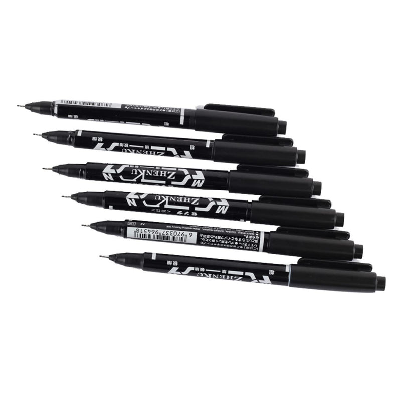 10 Body Art Pens Tattoo Tracking Pen Tattoo for Skin Marker Markers with Tips Hand Ink Double Head Times black 1 pc. (pack of 1)