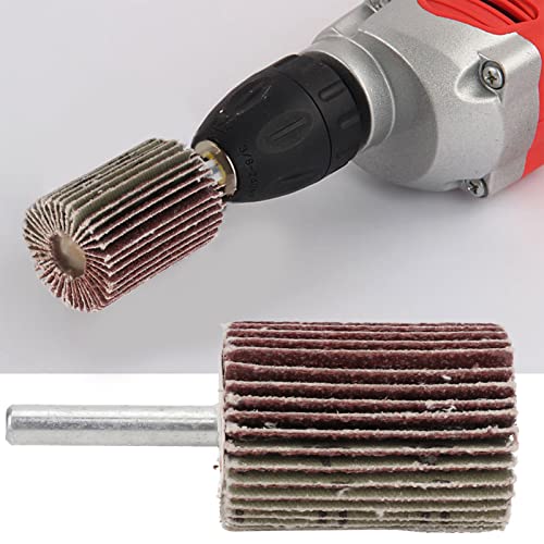 Lamellar Wheel 28 mm, Die Sander Flap Wheel for Steel, Pack of 10, Sanding Disc Sander, Sandpaper Flap Wheel, Grinding Head Rotary Tool for Grinding