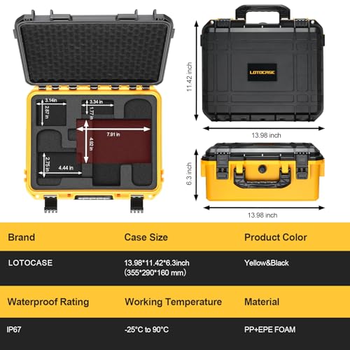 Case for Cordless Drill/Impact Driver Set - Waterproof Hard Box for Dewalt