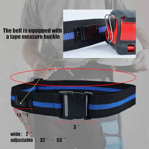 KUNN 3-in-1 Right-handed Drill Holster Set with Magnetic Wristband & Small Electrician Tool Pouch