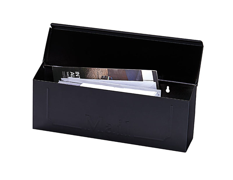 Gibraltar Mailboxes Townhouse Small Capacity Galvanized Steel Black, Wall-Mount Mailbox, THHB0001