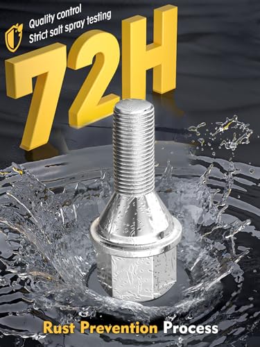 MIKKUPPA M12X1.25 Chrome Spline Lug Nuts & M12X1.25 Chrome Lug Blots