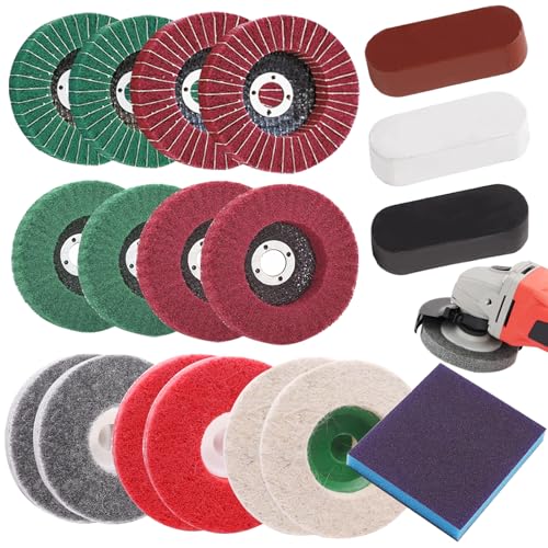 Metal Buffing Polishing Compound Kit,Buffing Wheel Compound Including White Diamond,Red Rouge, General Green(3 Pack, 3.5 Oz)