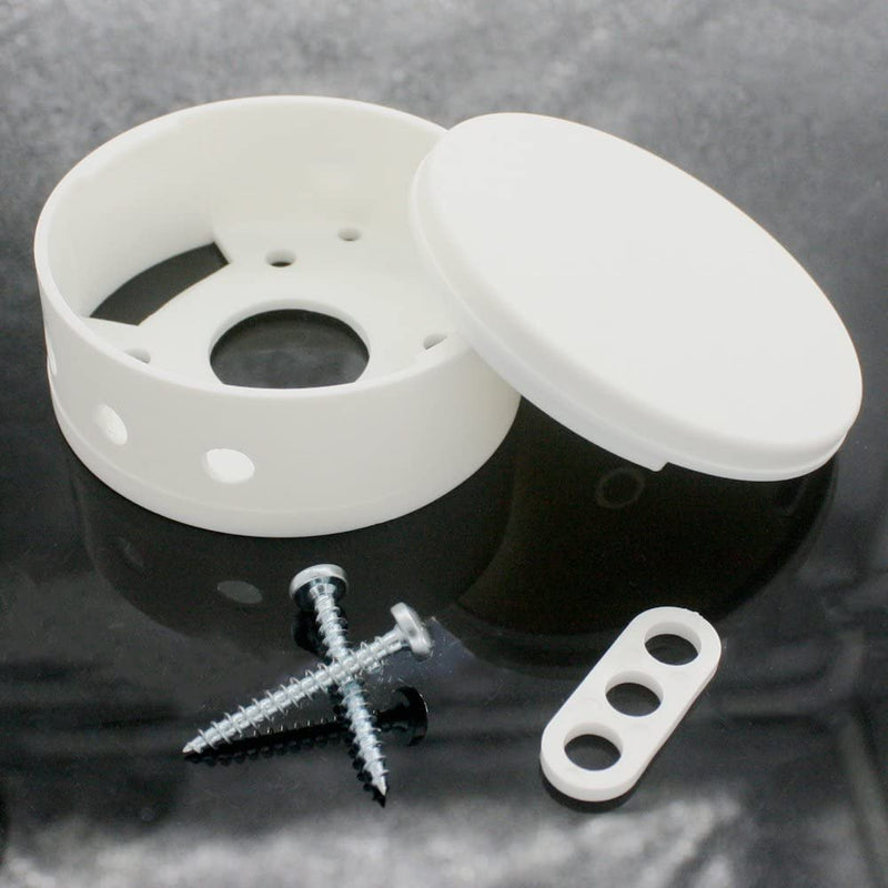 Distribution box ø 70x31mm white plastic I junction box surface-mounted for power cable I branch canopy for wall and ceiling connection