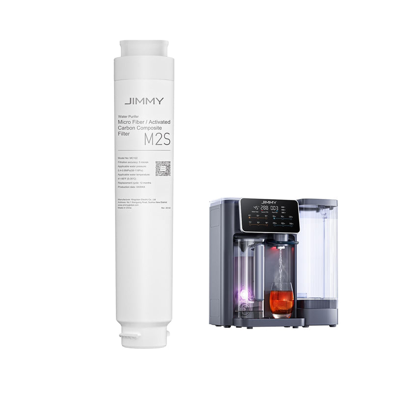 Jimmy Filter, Microfibre Activated Carbon Composite Filter M2S, Replacement Filter for R9 R9 Pro M9 Pro Osmosis System Drinking Water Countertop