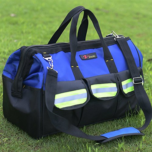 ZOJO Blue Tool Bags 16 inch Wide Mouth Large