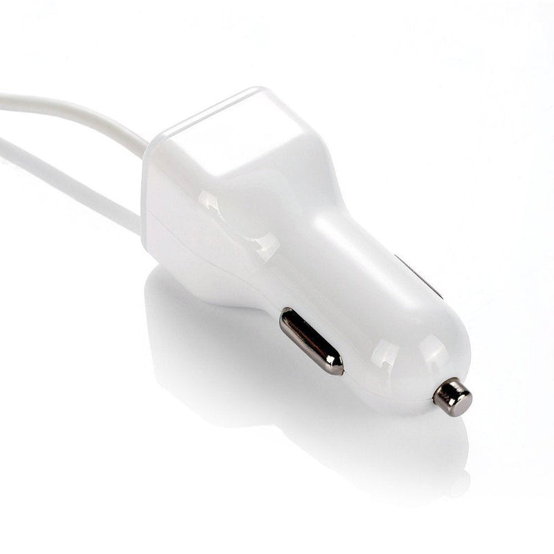Car Charger, [Apple MFI Certified] by GemDox for Fast Car Charging Compatible with iPhone 15, 14,13, 12, 11, Xs max/XR/x/8/7/6s, iPad, Note, Galaxy with Extra USB Port (White) White