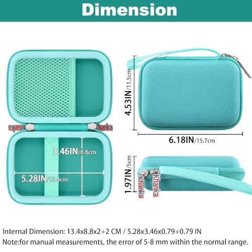 Khanka Case for Liene 2x3” Photo Printer Green for K100 2x3”