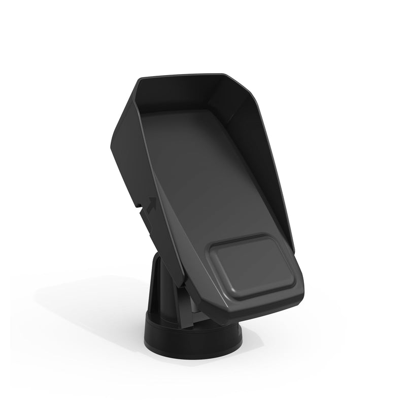 Fish Finder Waterproof Cover, Marine Navigation Protection with Sunvisor, Compatible with Garmin Striker Plus 4 and Garmin Striker Vivid 4cv (Black)