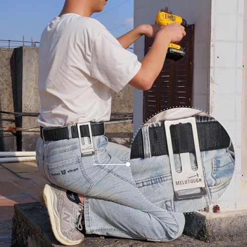 MELOTOUGH Tradesman Pro Drill Pouch for Tool Belt Left Handed Belt Cordless Drill Holder,Stainless Steel Drill Belt Holder,Drill Holder for Tool Belt,Drill Holster