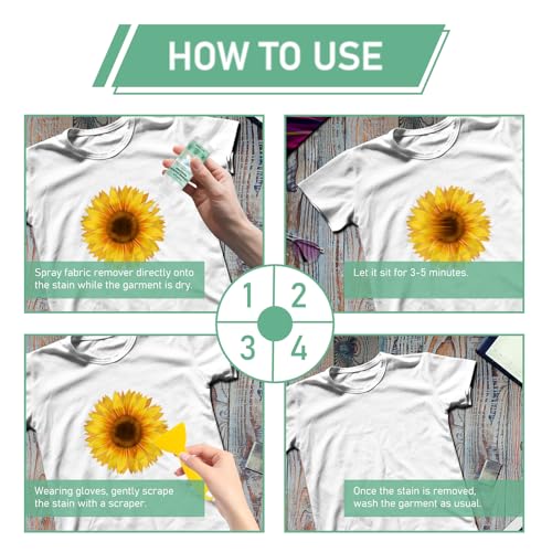 120 ml flock remover, pressure corner flex remover, flock remover cleaner | Quickly and easily removes marks from clothes, flock remover cleaner, adhesive remover