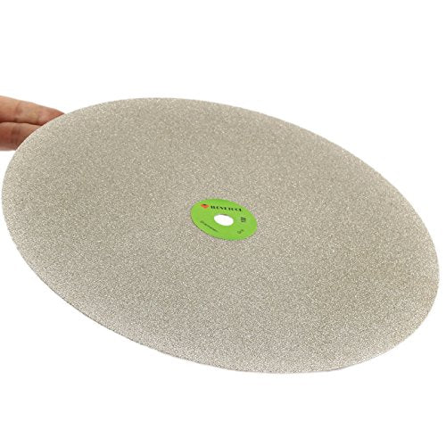 ILOVETOOL 12 Inch Diamond Lapping Wheel, 100 Grit Coarse Grinding Disc, 300mm Electroplated Flat Lap Wheel for Aggressive Material Removal on Stone, Glass, Ceramic & Hard Metals – 1/2 Inch Arbor