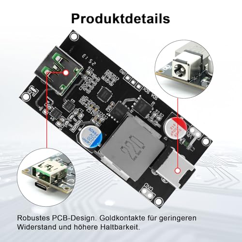 140W PD3.1 Fast Charging Module with PPS Support, Universal Fast Charging Module, Supports PD/QC5/SCP/VOOC, with Surveillance Protection and Ventilation