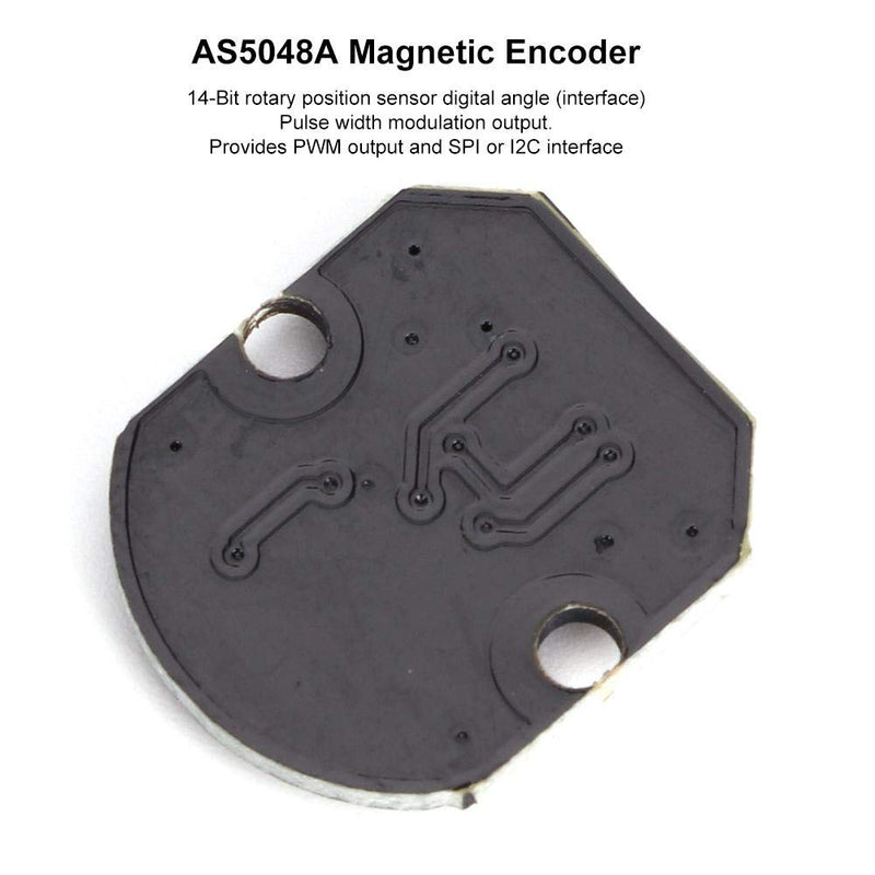 Fafeicy AS5048A Magnetic Encoder, 5VDC PWM/Serial Peripheral Interface Connector, Angle Accuracy 0.05°, with SPI or I2C Interface, for Shaft Applications