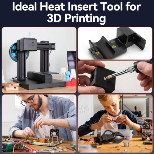 Preciva M3 Threaded Inserts Screw Kit, Heat Set Insert Tool for 3D Printing