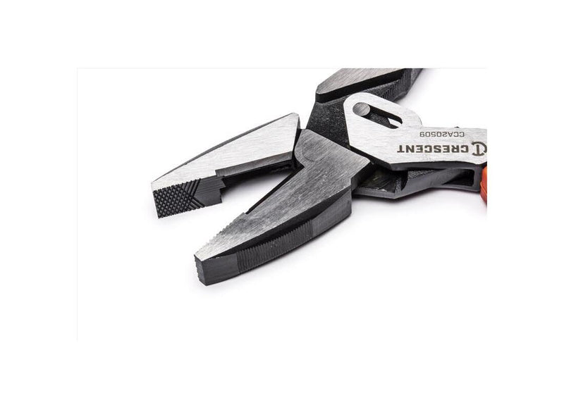 Crescent 9" Lineman's Compound Action Dual Material Pliers - CCA20509, Red 9-Inch Linesman Plier