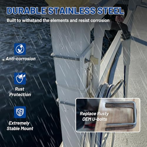 Anina 4PCS Square U Bolts with Frame Plates and Nuts Stainless Steel U Clamp Bolts for Wood, Sailboat Trailers, Tube, Industrial Supplies 3/8'' x 4'' x 7'' Thread 3/8 inches