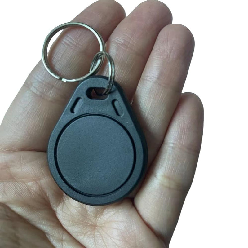 UID Tag Key Fob 13.56MHz Interchangeable Writeable Rewritable Programmable (5 Pack) (Black) Black