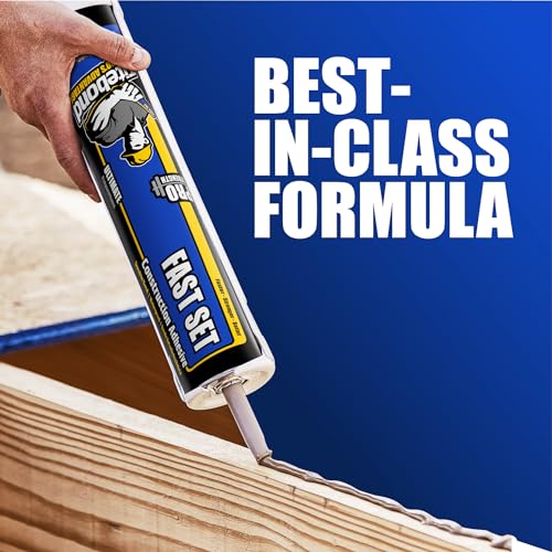 Titebond Fast Set Polyurethane Construction Adhesive – Waterproof – 4222, 28 Oz.