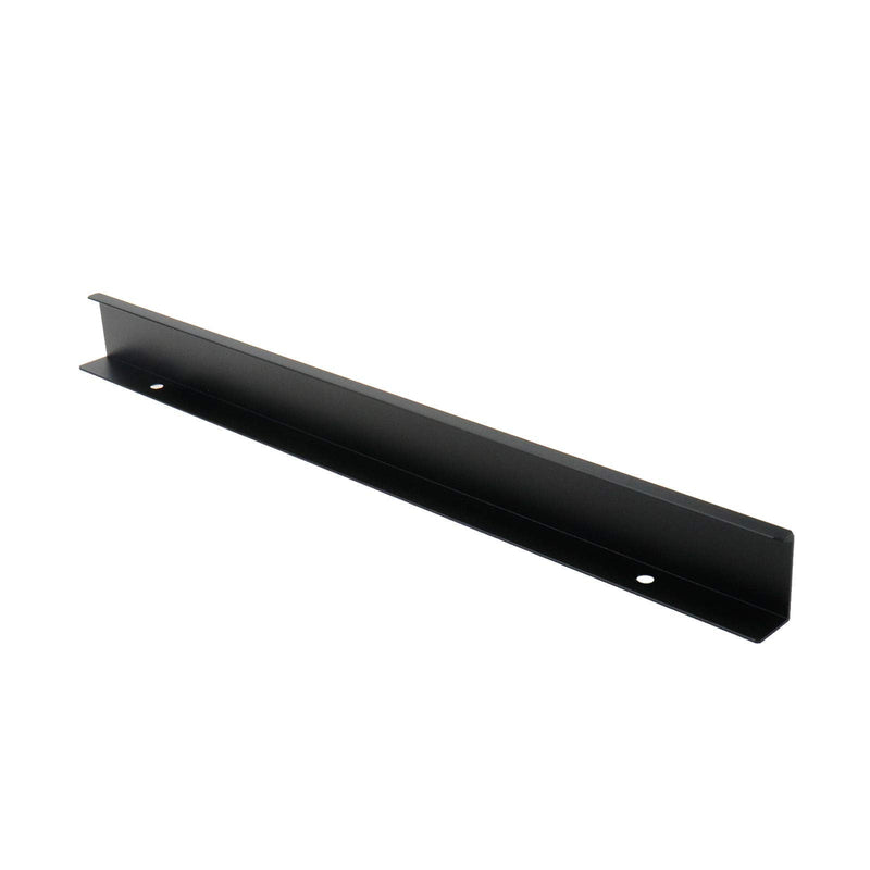 Edge Pull Handles for Cabinets, 13.78 Inch Aluminum Alloy Finger Tab Pulls, Concealed Drawer Handles for Kitchen, Dresser, Wardrobe, 10 Inch Hole Spacing, 6Pcs Black Edge Pulls 350mm/13.78" Straight Edge