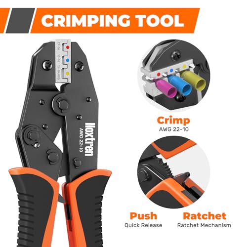 Wire Stripper and Crimping Tool Set, 2-Piece Electrical Tool Kit